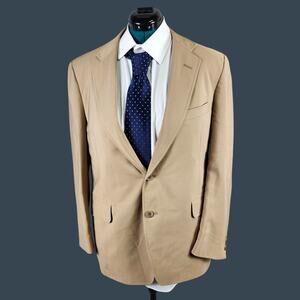 Jos. A. Bank Men's Tan Suit Jacket 2-Button Blazer